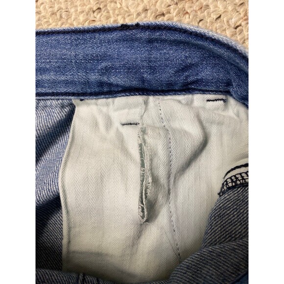 We The Free High-Rise Wide Leg Pleated Cropped Blue Wash Size 30 - Picture 8 of 9